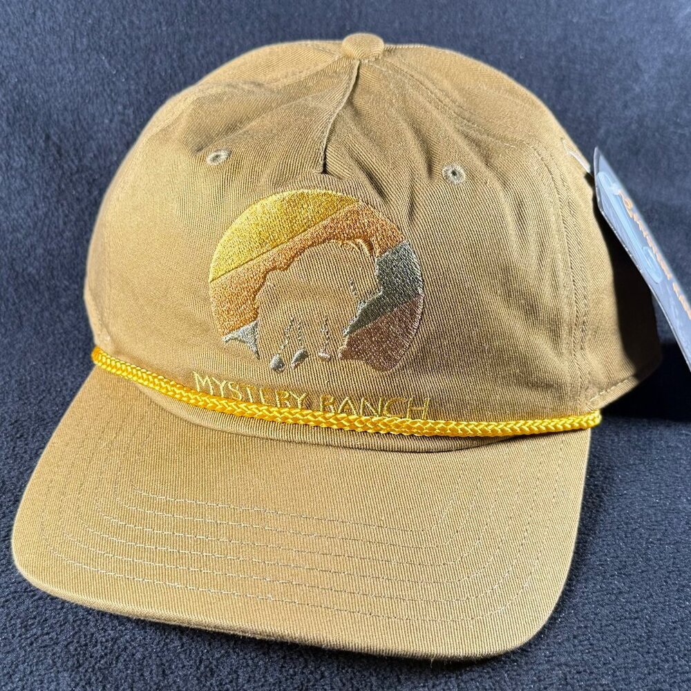Mystery Ranch Goat Gradient hat Forest embroidered logo rope ballcap NWT